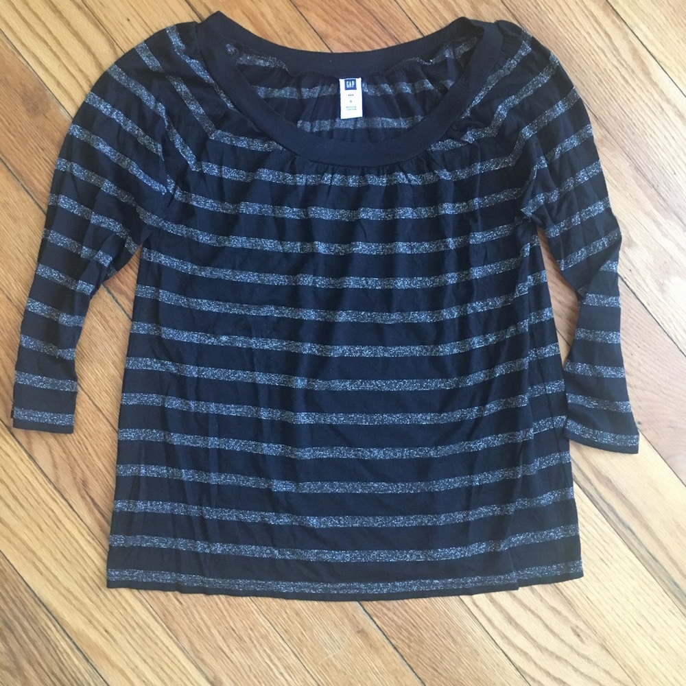 Black and silver blouse